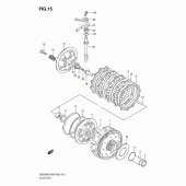 Схема вузла: Зчеплення для Suzuki GZ250 Marauder