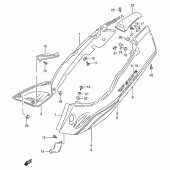 Схема вузла: Бічні панелі (Model w) для Suzuki RF900