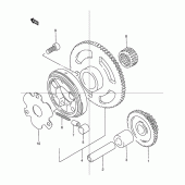 Схема узла: Привод стартера для Suzuki TU125