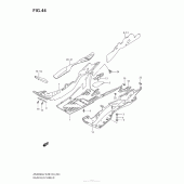 Схема вузла: Полик & Нижня підкрилка для Suzuki AN400 Burgman (EU analogue of SkyWave)