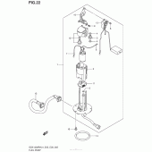 Схема узла: Топливный насос для Suzuki GSX1300 Hayabusa