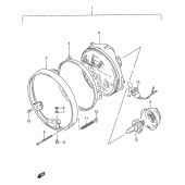 Схема вузла: Фара для Suzuki GS500