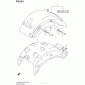 Схема вузла: Rear Fender (Vl1500Bl4 E28) для Suzuki VL1500 Boulevard C90