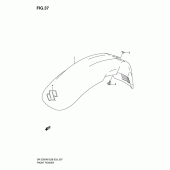 Схема узла: Переднее крыло для Suzuki DR-Z250