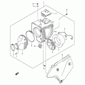 Схема вузла: Повітряний фільтр для Suzuki DR-Z400 DR-Z400