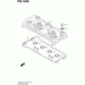 Схема вузла: Клапанна кришка Suzuki GSX-R1000