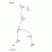 Схема узла: Передний тормозной шланг (Dl650l1 e2) для Suzuki DL650 V-Strom