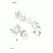 Схема узла: Масляный насос для Suzuki DR250