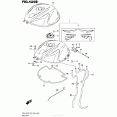 Схема вузла: Паливний бак (Gsx-R750L5 E28) для Suzuki GSX-R750
