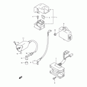 Схема вузла: Електроустаткування для Suzuki GZ250 Marauder