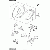 Схема узла: Задний фонарь (Стоп-сигнал) (Vl800Tl5 E03) для Suzuki VL800 Boulevard C50