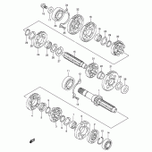 Схема вузла: Трансмісія (Model k5) для Suzuki VL800 Intruder Volusia