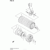 Схема узла: Сцепление для Suzuki DR650 DR650SE