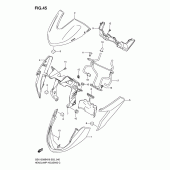 Схема вузла: Кожух фари (Model k8/k9) для Suzuki GSX1300 B-King