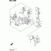 Схема вузла: Throttle Body (An400Zal6 E28) для Suzuki AN400 Burgman (EU analogue of SkyWave)