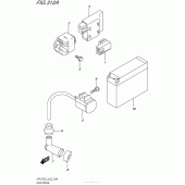 Схема вузла: Електроустаткування для Suzuki DR-Z70
