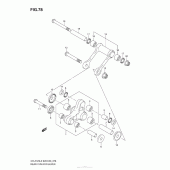 Схема узла: Рычаг прогрессии для Suzuki DR-Z125 DR-Z125