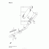 Схема вузла: Вихлопна система для Suzuki RM-Z450