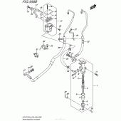 Схема вузла: Задні гальмівні циліндри (Gsx-S750Al5 E28) для Suzuki GSX-S750