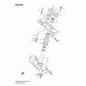 Схема вузла: Ярма керма (Rm-z450l1) для Suzuki RM-Z450