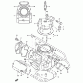 Схема вузла: Циліндр (Model k3/k4/k5/k6) для Suzuki RM250