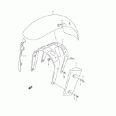 Схема узла: Переднее крыло для Suzuki VZ800 Marauder