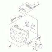 Схема узла: Фара (E24) для Suzuki GSX750 Katana