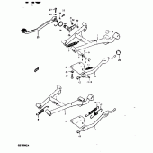 Схема узла: Подставка для Suzuki GS1000
