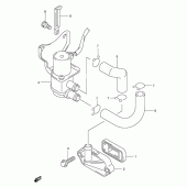 Схема вузла: Система індукції повітря для Suzuki AN400 Burgman (EU analogue of SkyWave)