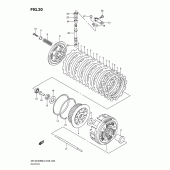 Схема узла: Сцепление для Suzuki DR-Z400 DR-Z400SM
