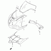 Схема вузла: Передній обтічник (Model k2 for yc2) для Suzuki GSX-R600