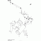 Схема вузла: Система вентиляції бензобака (Vl800Bl4 E33) для Suzuki VL800 Boulevard C50 BOSS