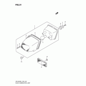 Схема узла: Задний фонарь (Стоп-сигнал) для Suzuki DR-Z400 DR-Z400S