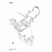 Схема вузла: Рама (An400zal1 e33) для Suzuki AN400 Burgman (EU analogue of SkyWave)