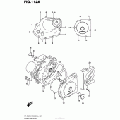 Схема узла: Крышки картера для Suzuki DR-Z125 DR-Z125