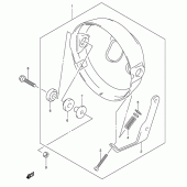 Схема вузла: Кожух фари (Sv1000/u1/u2 k3/k4) для Suzuki SV1000