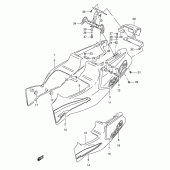 Схема узла: Боковые панели (Model r) для Suzuki GSX-R400