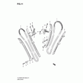 Схема вузла: Ланцюг ГРМ & Натягувач & Заспокоювач Suzuki VL1500 Boulevard C90T