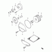 Схема узла: Масляный насос для Suzuki DR650 DR650SE
