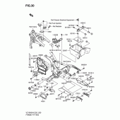 Схема узла: Кронштейн рамы для Suzuki VZ1600 Marauder
