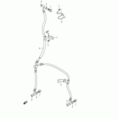 Схема вузла: Передній гальмівний шланг Suzuki DL650 V-Strom