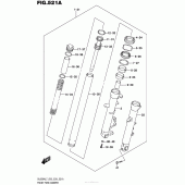 Схема узла: Вилка передней оси (Dl650Al7 E03) для Suzuki DL650 V-Strom