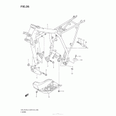 Схема узла: Рама для Suzuki DR-Z125 DR-Z125L