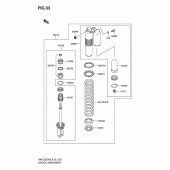 Схема вузла: Амортизатор задній для Suzuki RM-Z250