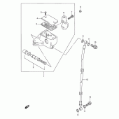 Схема узла: Передний тормозной цилиндр для Suzuki VZ800 Marauder