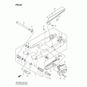 Схема узла: Задний рычаг подвески для Suzuki DR-Z400 DR-Z400S