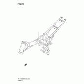 Схема вузла: Рама для Suzuki DR-Z70