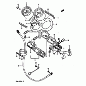 Схема узла: Спидометр (Model l) для Suzuki GSX-R750