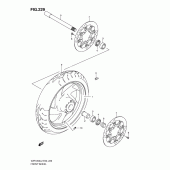 Схема узла: Переднее колесо (Vzr1800zl2 e24) для Suzuki VZR1800 Intruder M1800R/ Boulevard M109R