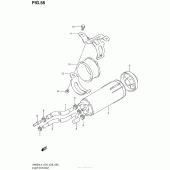 Схема вузла: Система вентиляції бензобака (An650L4 E33) для Suzuki AN650 Burgman (EU analogue of SkyWave)
